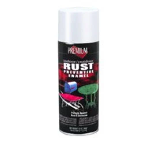 Premium RP1006 Rust Prevent Spray Enamel 12 Oz Flat White Protective Coating