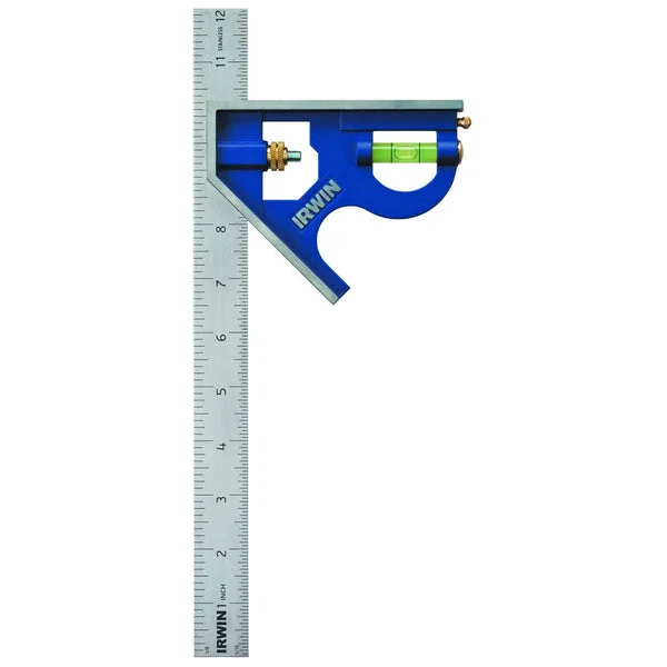 Irwin 1794469 Metal Combination Square with Stainless-Steel Blade 12 Inch