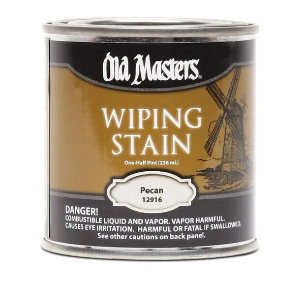 Old Masters 12916 Wiping Stain Oil-based Pecan 1/2 Pint