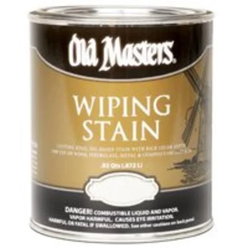 Old Masters 12804 Wiping Stain Natural Walnut Wood Finish Stain 1 Quart