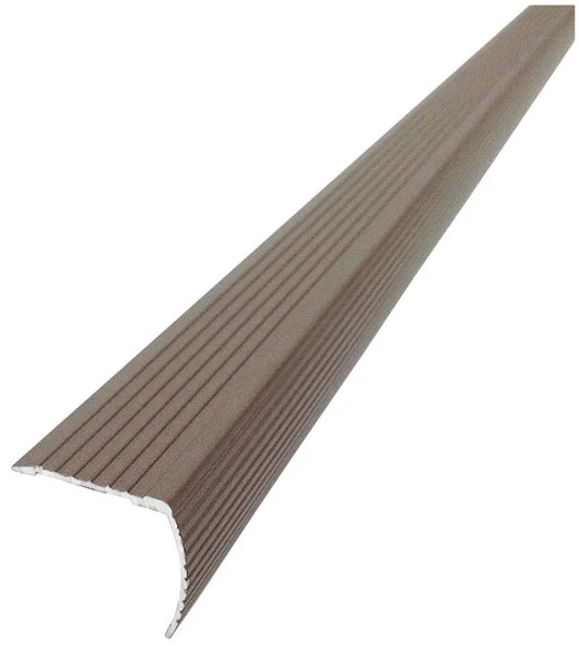 M-D Building 43311 Fluted Stair Edge Brown 1.125 Inch H x 1.22 Inch W x 36 Inch D