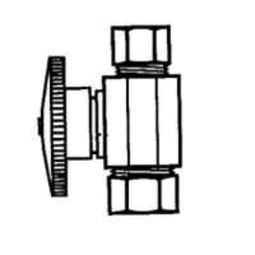 Plumb Pak PP2071LF Water Supply Quarter Straight Valve 3/8 x 3/8 Inch Plumbing Fitting