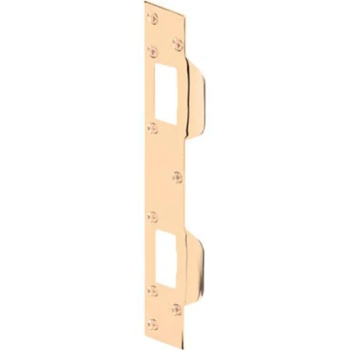 Prime Line U 9480 Brass Door Strike for Secure Door Latching