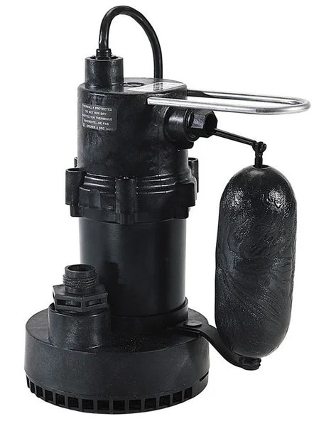 Little Giant 505700 1/4 HP 5.5-ASP Submersible Sump or Utility Pump for Water Removal