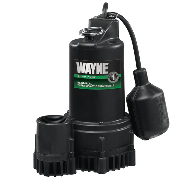 Wayne RSP130 Submersible Sump Pump 1/3 HP Basement Water Removal