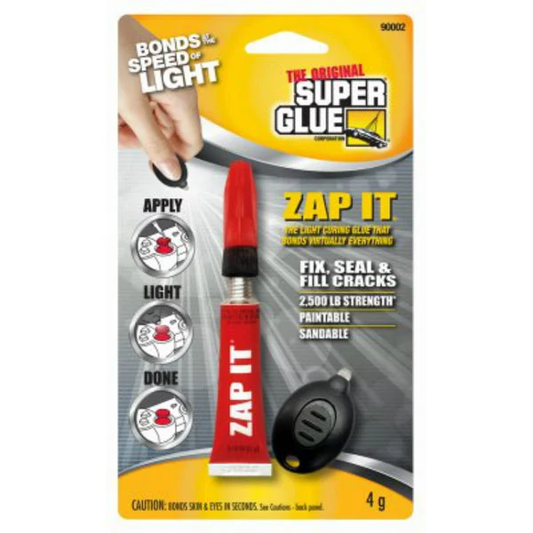 Super Glue ZAP It Light Curing Glue 4-Gram 90002
