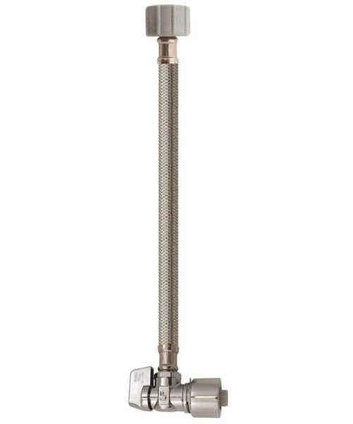 Plumb Pak 2622PCPOLFC12K Toilet Supply Line 12" Chrome for Easy Installation