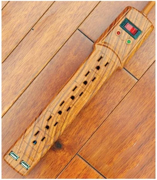 Invisiplug MC003 Surge Protector Medium Cherry Deluxe for Home and Office