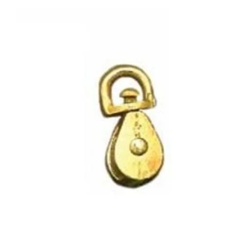 Baron C-0173B-2 Single Swivel Eye Pulley 2 Inch Nickel Plated for Heavy Loads