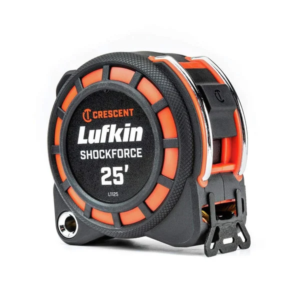 Lufkin L1125 Shockforce Dual Sided Tape Measure 1-3/16 x 25' Heavy Duty Measuring Tool