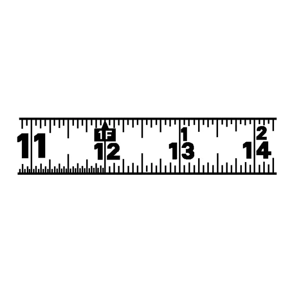 Lufkin L625N High-Viz Orange Measuring Tape 1 Inch x 25 Feet for Construction and DIY