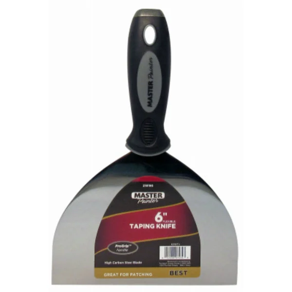 Master Painter 6218TV Best Flexible Taping Knife with High-Carbon Steel Blade 6 Inch