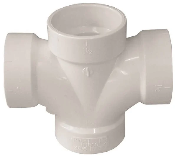 Genova 192184 Sanitary Tee 3 Inch PVC Drain Fitting