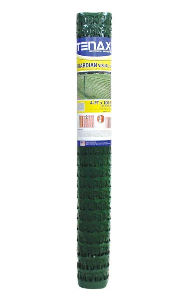 Tenax 5A030001 Polyethylene Safety Fence 4 Feet H x 100 Feet L
