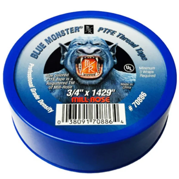 Blue Monster 11-1002 PTFE Thread Seal Tape Blue 3/4" x 1429"