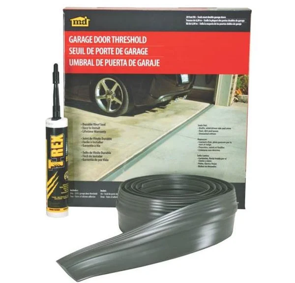 M-D Building Products 50101 Garage Door Threshold 20 Feet Gray
