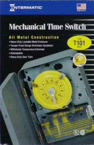 Intermatic T101 Indoor Time Switch Timer 120 Volt Gray