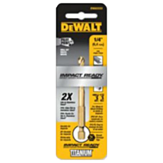 DeWalt DD5124 Impact Ready Titanium Drill Bit 3/8 Inch for Tough Materials