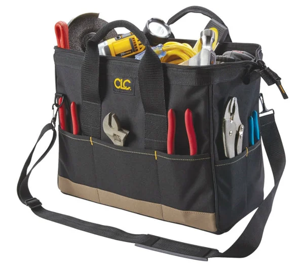CLC 1165 Large BigMouth Tool Tote Bag with 22 Pockets for Organizing Tools and Equipment