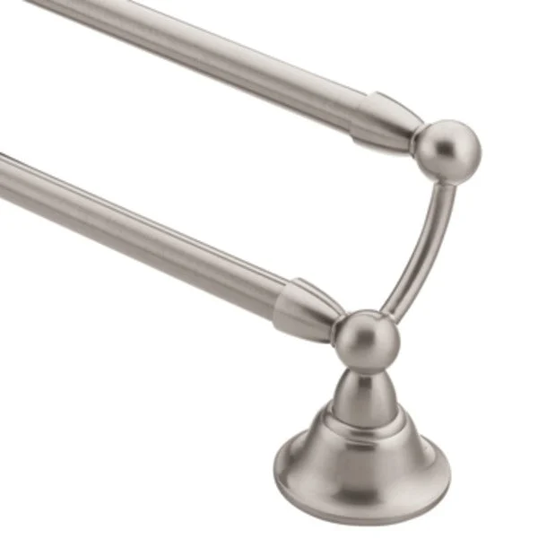 Moen DN6822BN Sage Double Towel Bar 24 Inch Brushed Nickel
