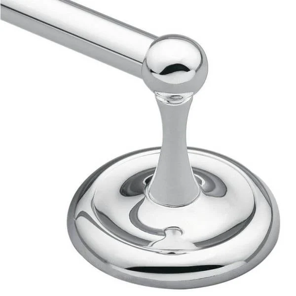 Moen 5318CH Yorkshire Round Towel Bar Chrome Plated for Bathroom