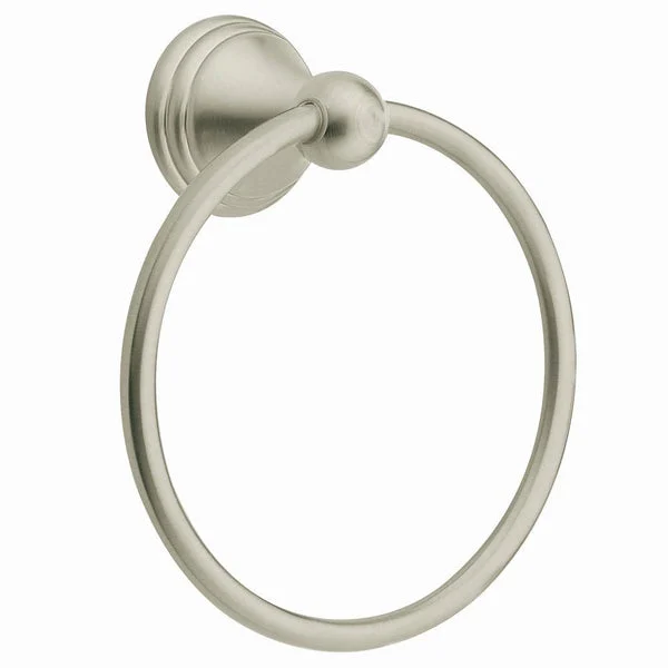 Moen DN8486BN Preston Towel Ring Brushed Nickel Bathroom Accessory