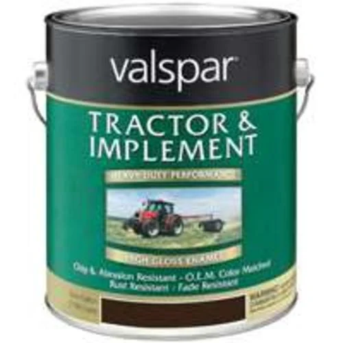 Valspar 018.4431-16.007 Gloss Black Heavy-Duty Tractor Implement Paint 1 Gallon