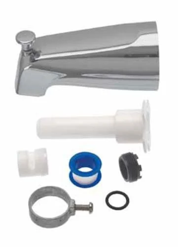 Danco 88703 Universal Tub Spout with Diverter Chrome Finish Easy Installation