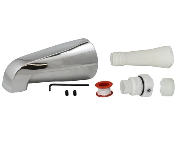 Plumb Pak PP825-33 Universal Fit Chrome Plated Bath Tub Spout