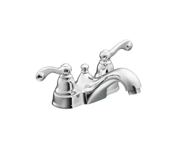 Moen WS84002 Traditional Two-Handle Low-Arc Bathroom Faucet 1.2 GPM