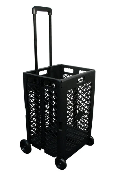Olympia 85-404 Pack-N-Roll Mesh Rolling Cart 55 Lb Capacity Portable Storage Cart
