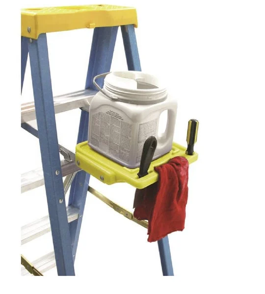 Werner PK76-9 Yellow Universal Pail Shelf for Paint Buckets and Storage