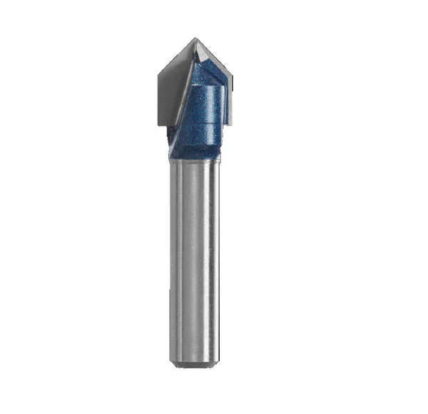 Bosch 84300MC Carbide Tipped V-Groove Router Bit Woodworking Tool