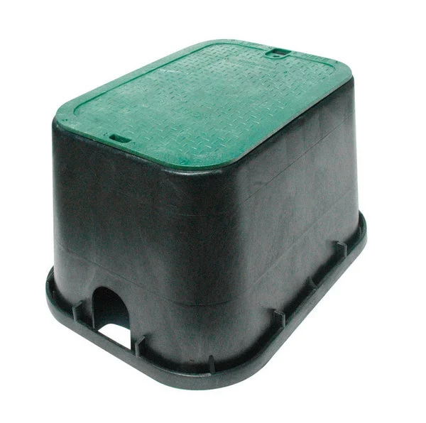 NDS 113BC Rectangle Valve Box With Overlapping Cover 14x19 Inch for Outdoor Use