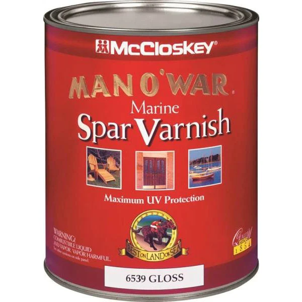 McCloskey 6539 Man O'War Marine Spar Varnish Gloss 1 Quart