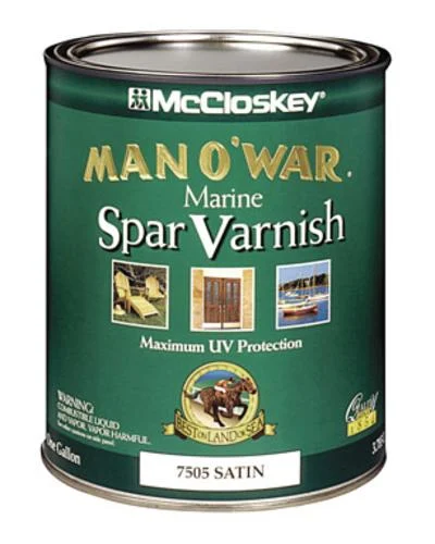 Valspar 7505-05 Man-O-War Marine Spar Varnish 1 Quart Satin Finish