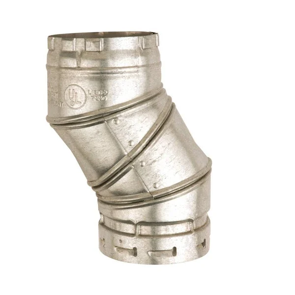 AmeriVent 3EAL 3 Inch Adjustable Gas Vent Elbow for Pipe Bends