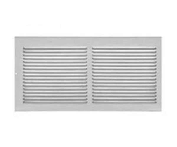 Imperial RG0019 12 x 6 Inch White Baseboard Grill Standard for HVAC Systems