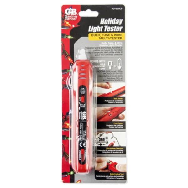 Gardner Bender Multi-Purpose Holiday Light Tester 12 To 600 VAC for Christmas Lights