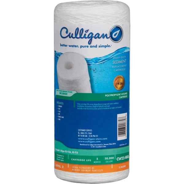 Culligan CW25-BBS HD-950-A 25 Micron Wound Filter for Water Filtration Systems