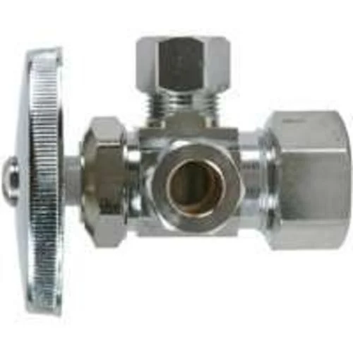 BrassCraft CR1901LRX C1 Dual Outlet Valve 1/2 Nom x 3/8 Od for Plumbing