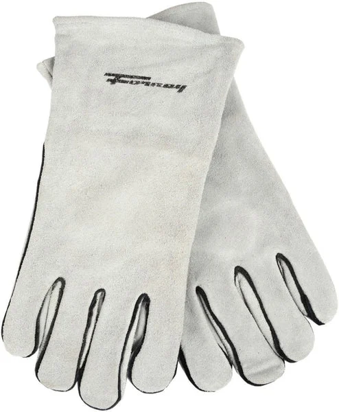 Forney 53429 X-Large Split Leather Welding Gloves for Men in Grey