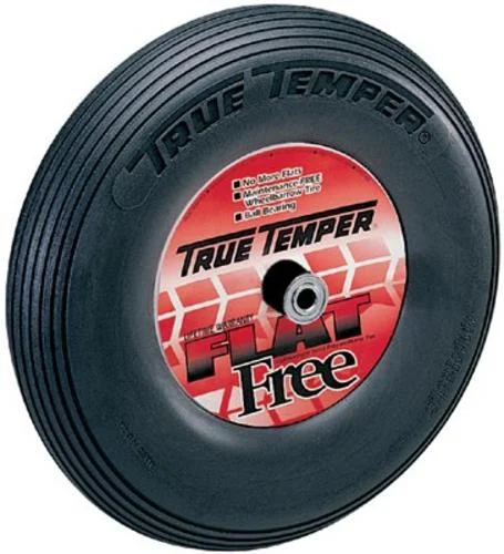 True Temper FFTCC Flat Free Wheelbarrow Tire 8 Inch for Heavy Duty Use