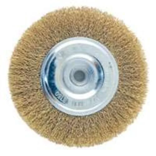 Vulcan 323281OR 6 Inch Wire Wheel With Hole for Grinding and Cleaning