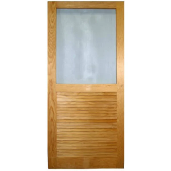 Wood Products 2868LVR-B Wood Screen Door with Louver 2'8" x 6'8"