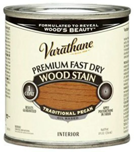 Varathane 262032 Premium Oil-Based Fast Dry Wood Stain Traditional Pecan 1/2 Pint