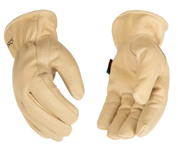 Kinco 398HKP-XL Water-Resistant Grain Cowhide Work Gloves with Lining