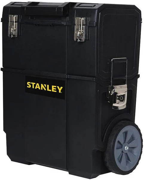Stanley STST18612W Mobile Rolling Work Center 1-Drawer Plastic Black